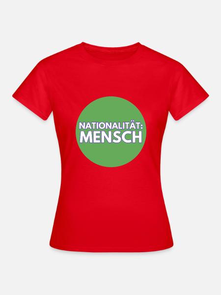 Nationalität Mensch - Frauen T-Shirt - Rot