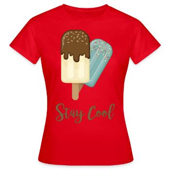 Stay cool - Women's T-Shirt - red - Front - AI Model Female 172 dark (172cm)