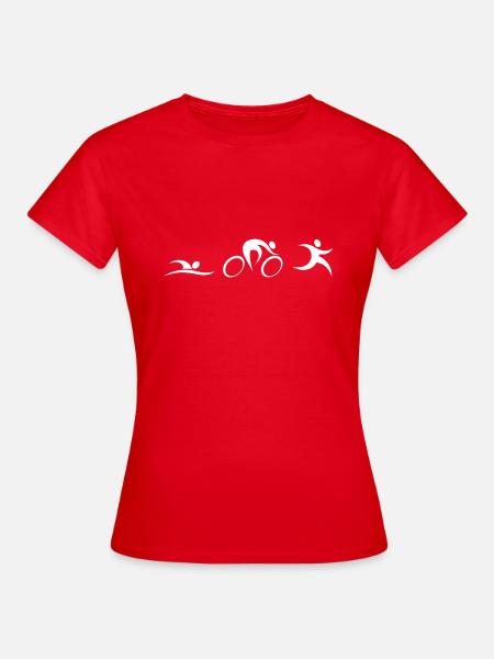 Triathlon Icons - T-shirt Femme - rouge