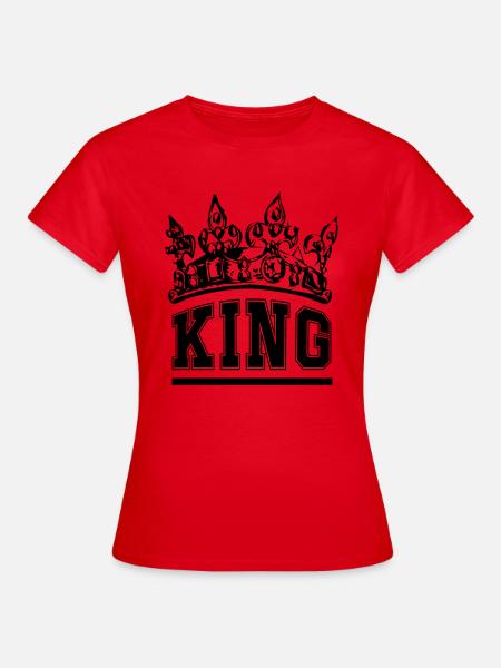 King - Frauen T-Shirt - Rot