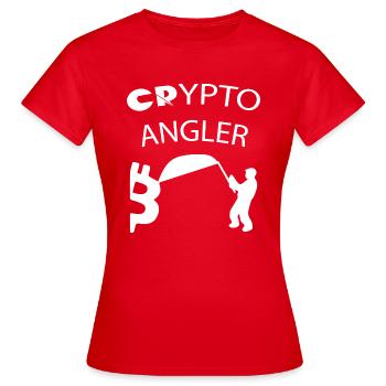 Bitcoin Trading Crypto Stocks - T-shirt Femme - rouge - Devant - AI Model Female 172 dark (172cm)