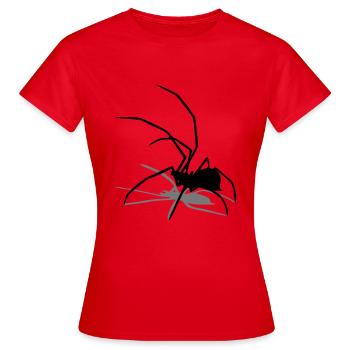 araignée araignée - T-shirt Femme - rouge - Devant - AI Model Female 172 dark (172cm)