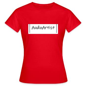 Audio - Frauen T-Shirt - Rot - Vorne - AI Model Female 172 dark (172cm)