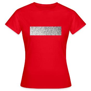 Rough bar pattern in black and white - Women's T-Shirt - red - Front - AI Model Female 172 dark (172cm)
