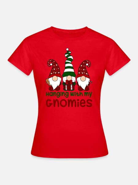 Hangig with my Gnomies - Women's T-Shirt - red
