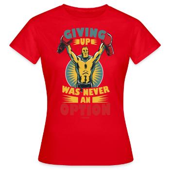 Motivation - T-shirt Femme - rouge - Devant - AI Model Female 172 dark (172cm)