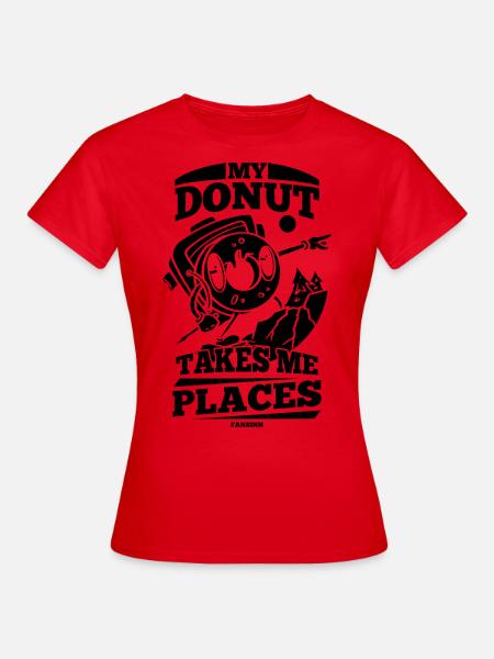 Donut - Frauen T-Shirt - Rot