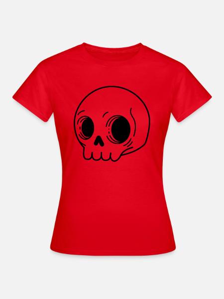 einfacher Kran - Frauen T-Shirt - Rot