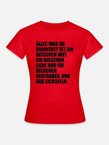 Das Eichsfeld - Frauen T-Shirt - Rot