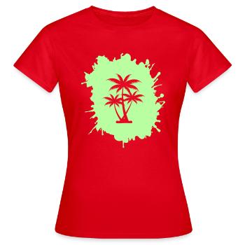 Lobs de palmiers - T-shirt Femme - rouge - Devant - AI Model Female 172 dark (172cm)