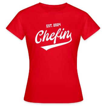 Chefin 2024 Selbstständigkeit Unternehmerin - Frauen T-Shirt - Rot - Vorne - AI Model Female 172 dark (172cm)