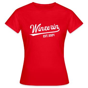 Winzerin 2024 Ausbildung Prüfung Weinbau Winzer - Frauen T-Shirt - Rot - Vorne - AI Model Female 172 dark (172cm)
