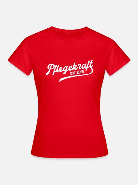 Pflegekraft 2025 Pflegehelfer Ausbildung PFK Beruf - Frauen T-Shirt - Rot