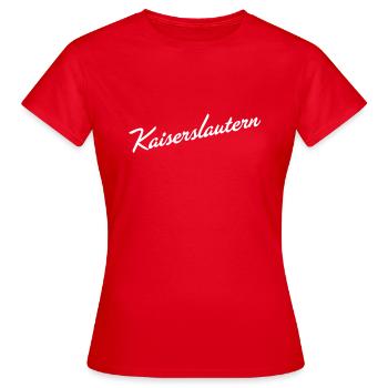 Kaiserslautern - T-shirt Femme - rouge - Devant - AI Model Female 172 dark (172cm)
