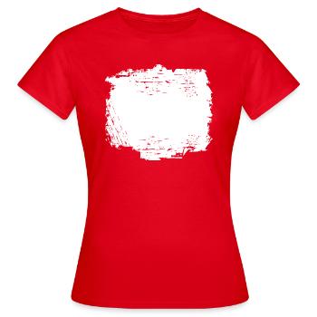 GRUNGE · BACKGROUND · HINTERGRUND - Frauen T-Shirt - Rot - Vorne - AI Model Female 172 dark (172cm)
