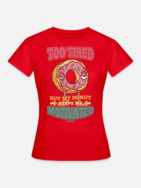 Donut - Frauen T-Shirt - Rot