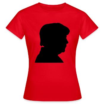 angie - T-shirt Femme - rouge - Devant - AI Model Female 172 dark (172cm)