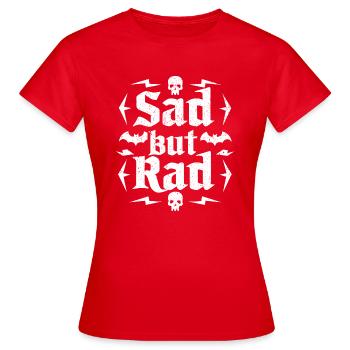 Cool goth look with depth - Women's T-Shirt - red - Front - AI Model Female 172 dark (172cm)