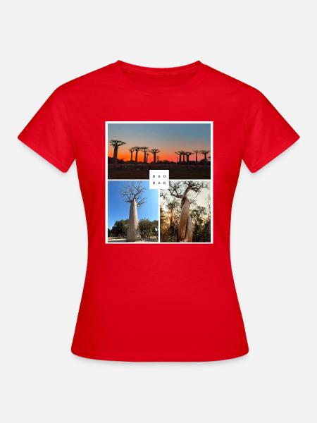 Baobab aus Madagaskar - Frauen T-Shirt - Rot