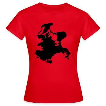 Réprimander - T-shirt Femme - rouge - Devant - AI Model Female 172 dark (172cm)