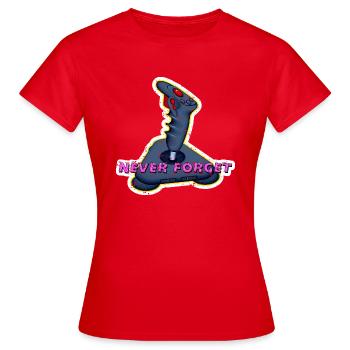Never Forget Retro Gaming - Frauen T-Shirt - Rot - Vorne - AI Model Female 172 dark (172cm)