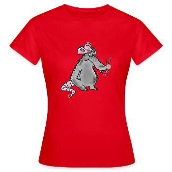 Canal Karl - T-shirt Femme - rouge - Devant - AI Model Female 172 dark (172cm)