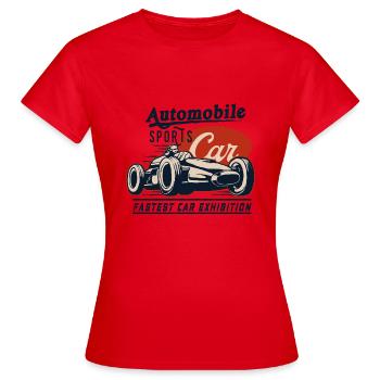 Exposition de voitures de sport automobile - T-shirt Femme - rouge - Devant - AI Model Female 172 dark (172cm)