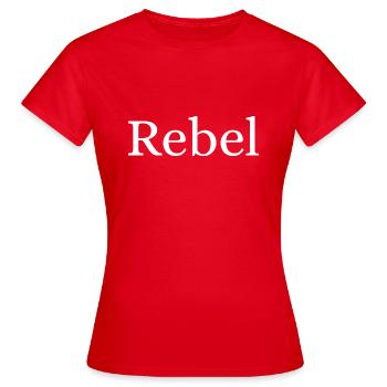 Rebel - Women's T-Shirt - red - Front - AI Model Female 172 dark (172cm)
