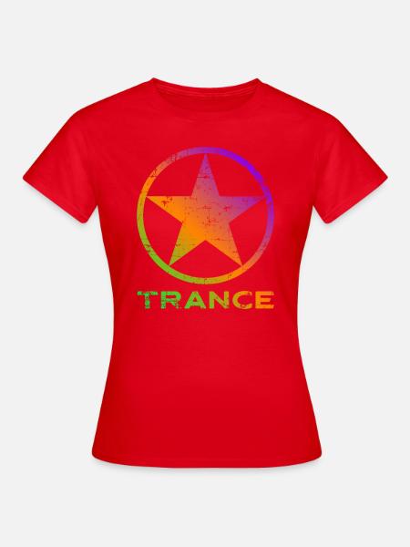 Trance Psy Acid Goa Yoga Dance - Vrouwen T-shirt - rood