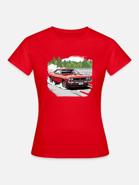 Klassische Auto-Drift in Rot - Frauen T-Shirt - Rot