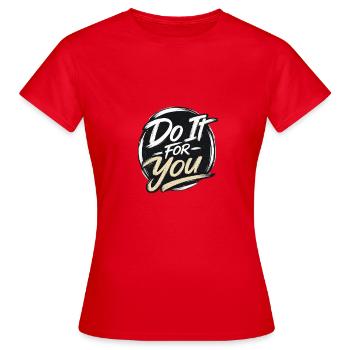 Fais-le pour toi - T-shirt Femme - rouge - Devant - AI Model Female 172 dark (172cm)