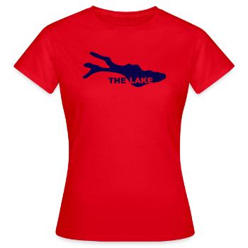 LE LAC - T-shirt Femme - rouge - Devant - AI Model Female 172 dark (172cm)