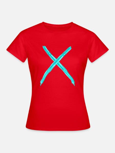 X tuerkis - Frauen T-Shirt - Rot