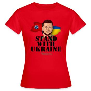 Ukraine Tennessee - T-shirt Femme - rouge - Devant - AI Model Female 172 dark (172cm)