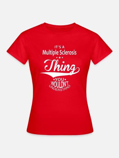 Multiple Sclerosis - Frauen T-Shirt - Rot