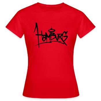 Hamburg Tag Style - Frauen T-Shirt - Rot - Vorne - AI Model Female 172 dark (172cm)