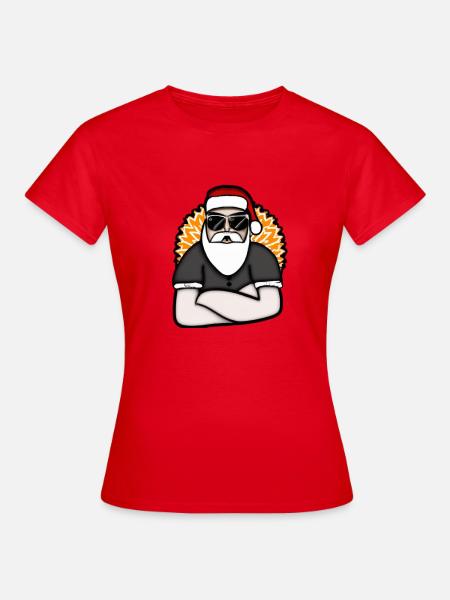 Weihnachtsmann - Frauen T-Shirt - Rot