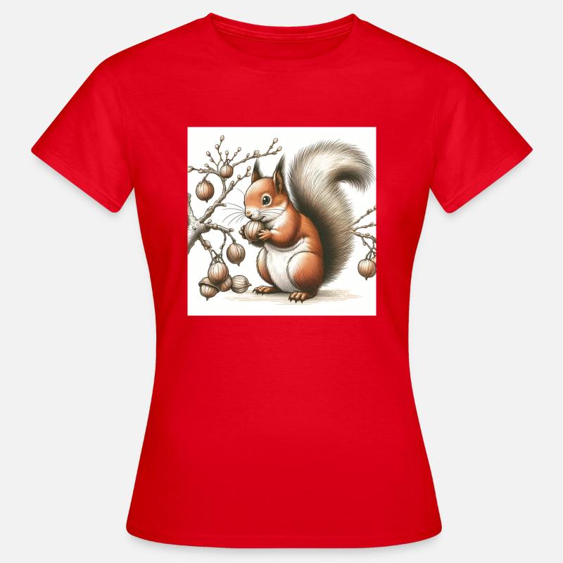 Squirrel - Women's T-Shirt - red