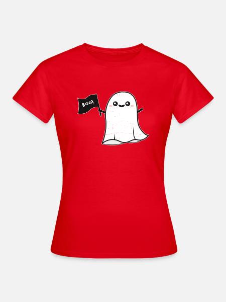Geist Buh - Frauen T-Shirt - Rot