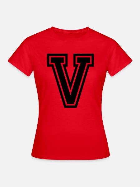 V - Frauen T-Shirt - Rot