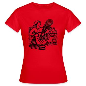 corn corn maize cereal veggie vegetables vegetables - Women's T-Shirt - red - Front - AI Model Female 172 dark (172cm)