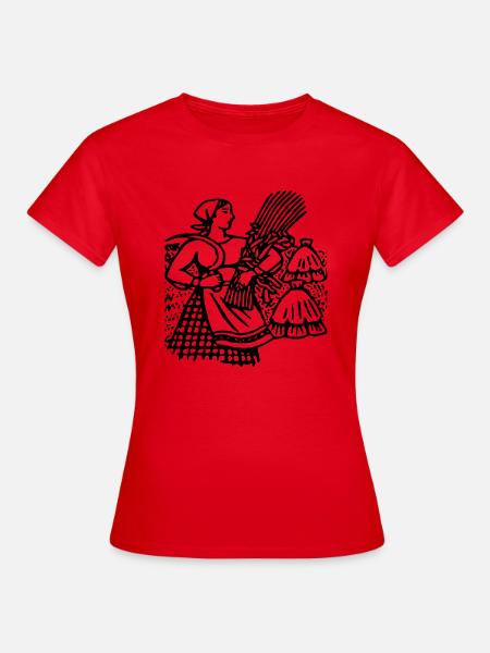 mais corn maize getreide veggie gemuese vegetables - Frauen T-Shirt - Rot