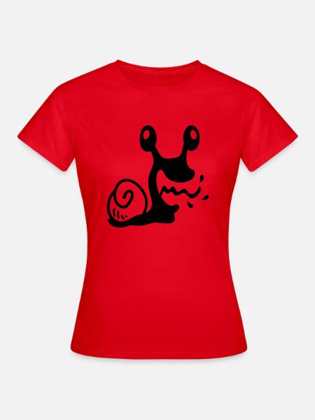 Crazy Snail - line - Frauen T-Shirt - Rot