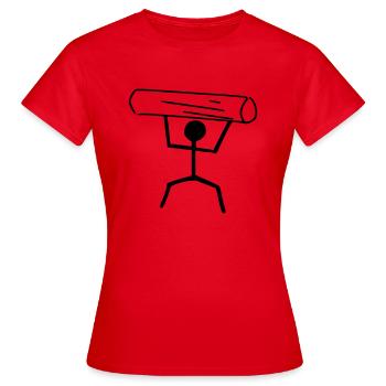 hercule - T-shirt Femme - rouge - Devant - AI Model Female 172 dark (172cm)