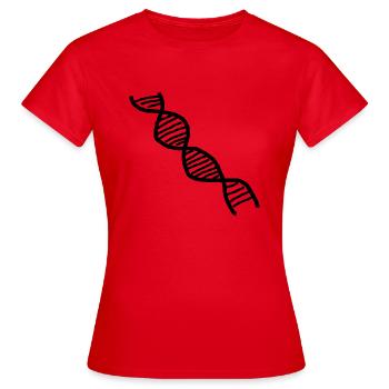 tube à essai flacon tube expérience chimie chimie chimie chimie - T-shirt Femme - rouge - Devant - AI Model Female 172 dark (172cm)