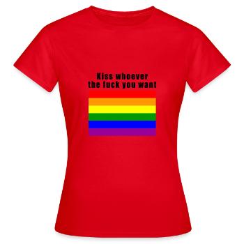 fierté - T-shirt Femme - rouge - Devant - AI Model Female 172 dark (172cm)