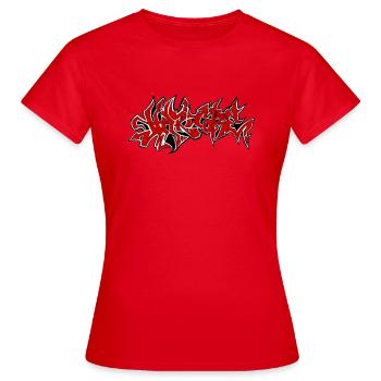 HardCore Design Red - Women's T-Shirt - red - Front - AI Model Female 172 dark (172cm)
