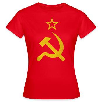 Marteau et faucille - T-shirt Femme - rouge - Devant - AI Model Female 172 dark (172cm)