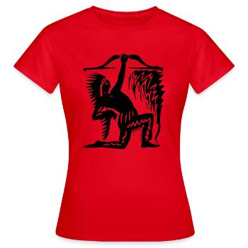 tente de tente Amérindien indien tipis Tomahawk - T-shirt Femme - rouge - Devant - AI Model Female 172 dark (172cm)