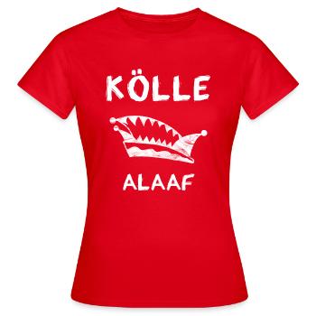Karneval Köln - Kölle Alaaf - Frauen T-Shirt - Rot - Vorne - AI Model Female 172 dark (172cm)